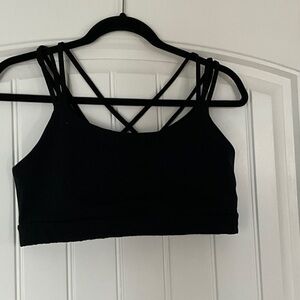 GAP FIT Black Strappy Sports Bra